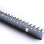 פס שיניים מתכתי כסוף משונן